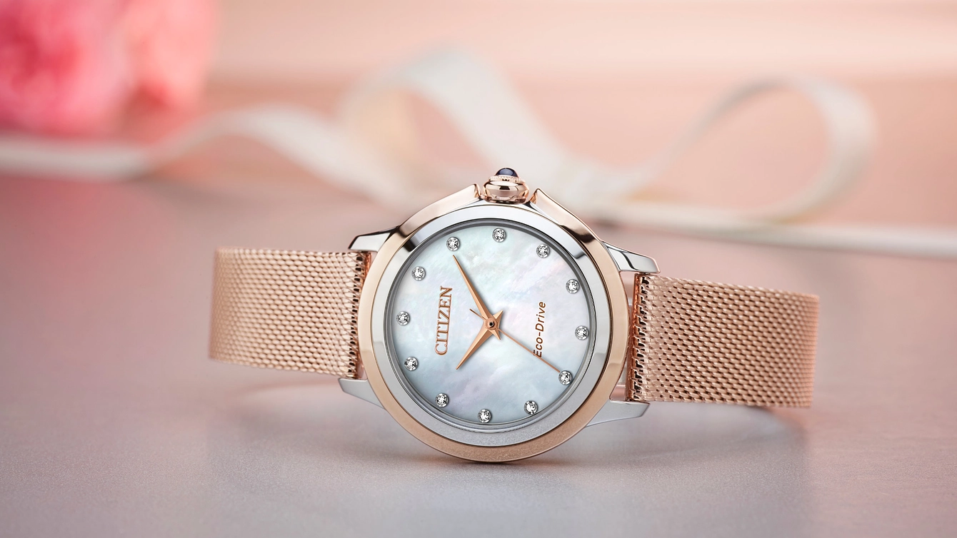 Citizen Ceci Ladies Eco Drive White Dial Watch CITIZEN
